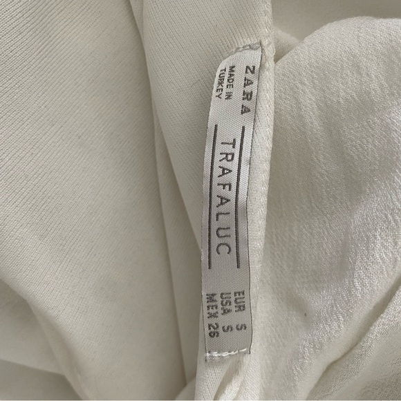 Zara white bell sleeve shirt dress size S worn twice - Picture 4 of 4